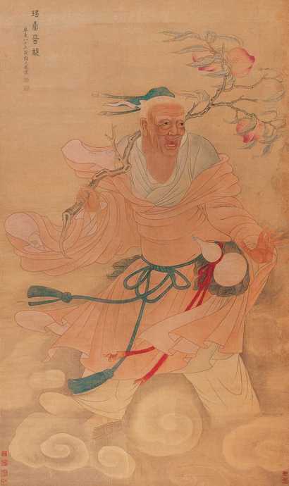 顾见龙 1689年作 瑶台晋祝 立轴
